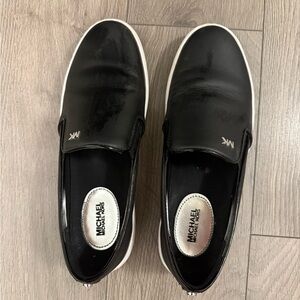 Michael Kors Black Slip-On Shoes